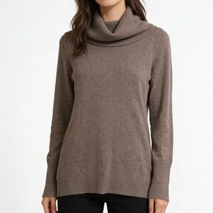 Banana Republic Funnel Cowl Neck Tan Sweater